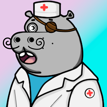 Grey Hippo #866