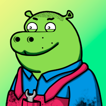 Green Hippo #1124