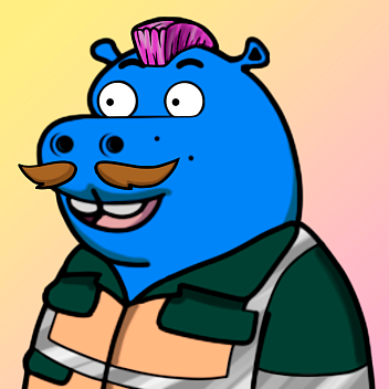 Blue Hippo #2340