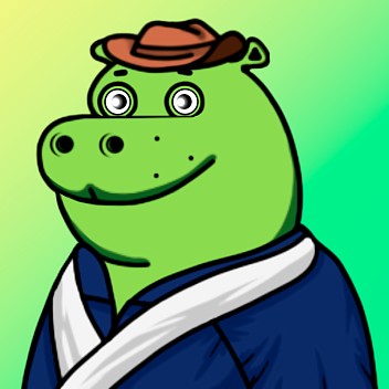 Green Hippo #1034