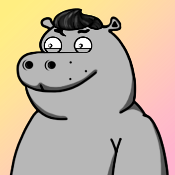 Grey Hippo #2316