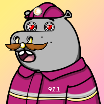 Grey Hippo #2822