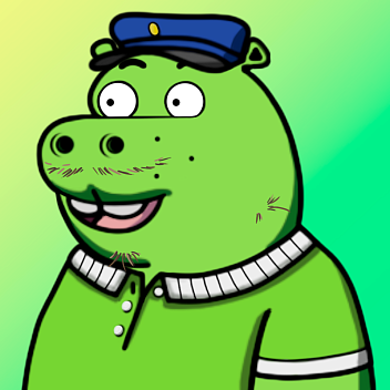 Green Hippo #1345