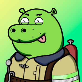 Green Hippo #1523