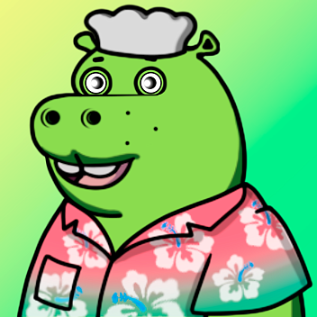 Green Hippo #1235