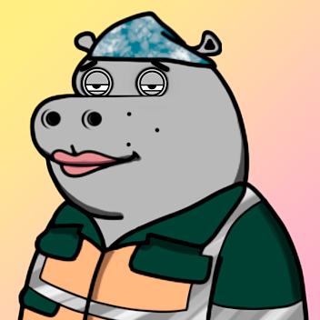 Grey Hippo #2116