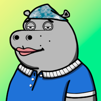 Grey Hippo #1134