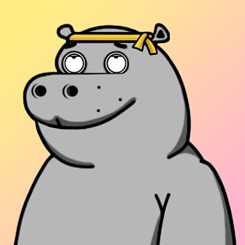 Grey Hippo #2250