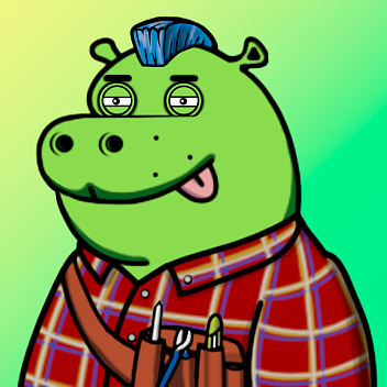 Green Hippo #1497