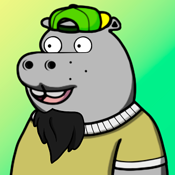 Grey Hippo #1597