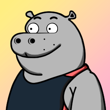Grey Hippo #2359