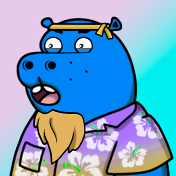 Blue Hippo #758
